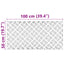 Trappe Tread 4 stk. 100 x 50 cm Sølv Aluminium Rektangulær