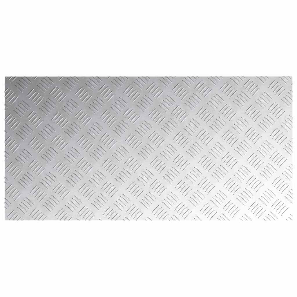 Trappe Tread 4 stk. 100 x 50 cm Sølv Aluminium Rektangulær