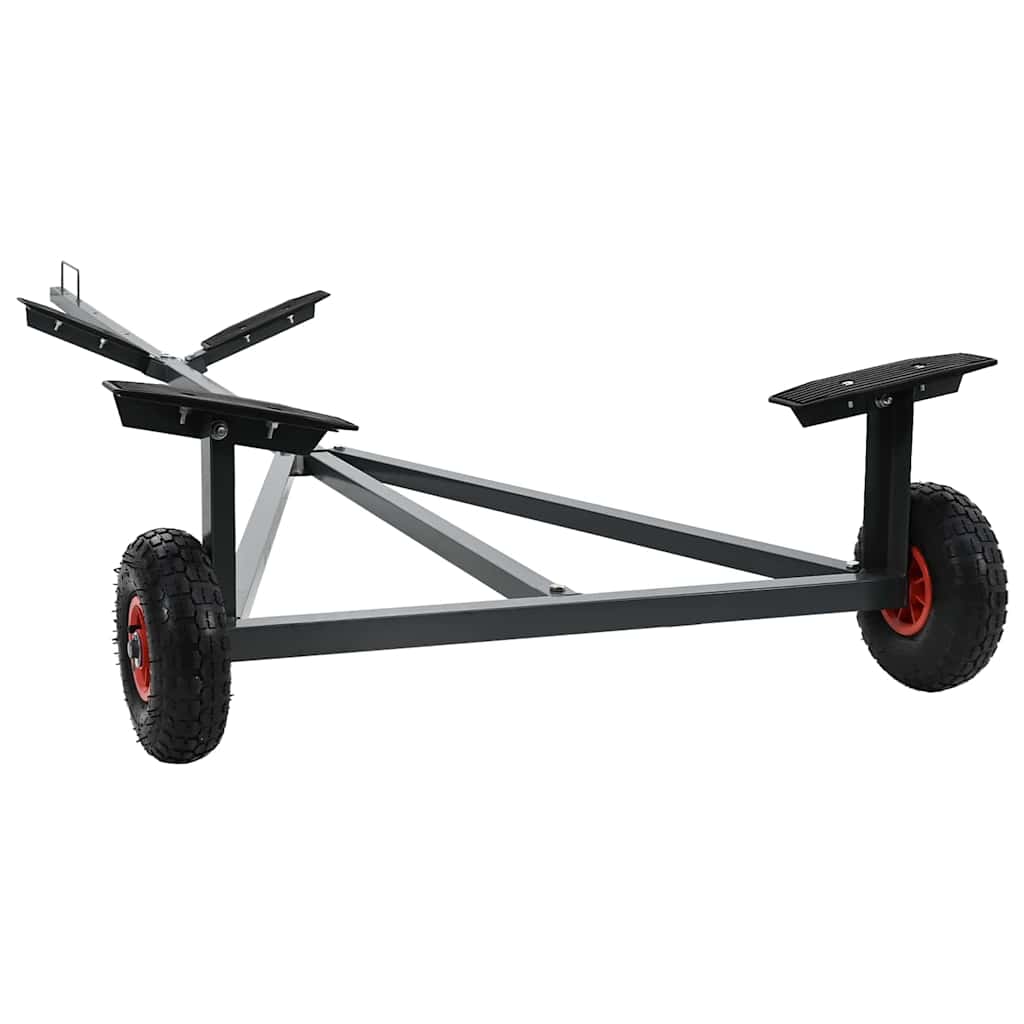 Bådtrailer 302 x 107 x 42 cm Sølv Stål