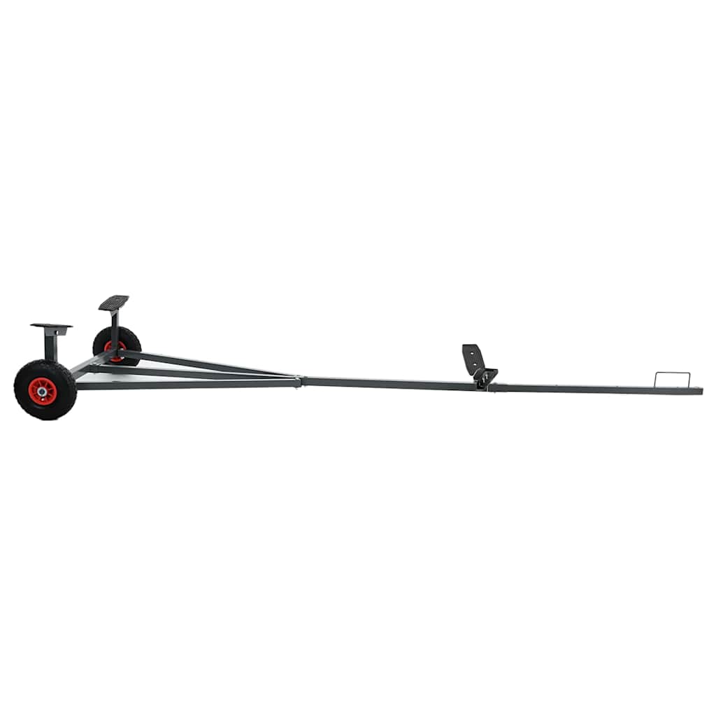 Bådtrailer 302 x 107 x 42 cm Sølv Stål