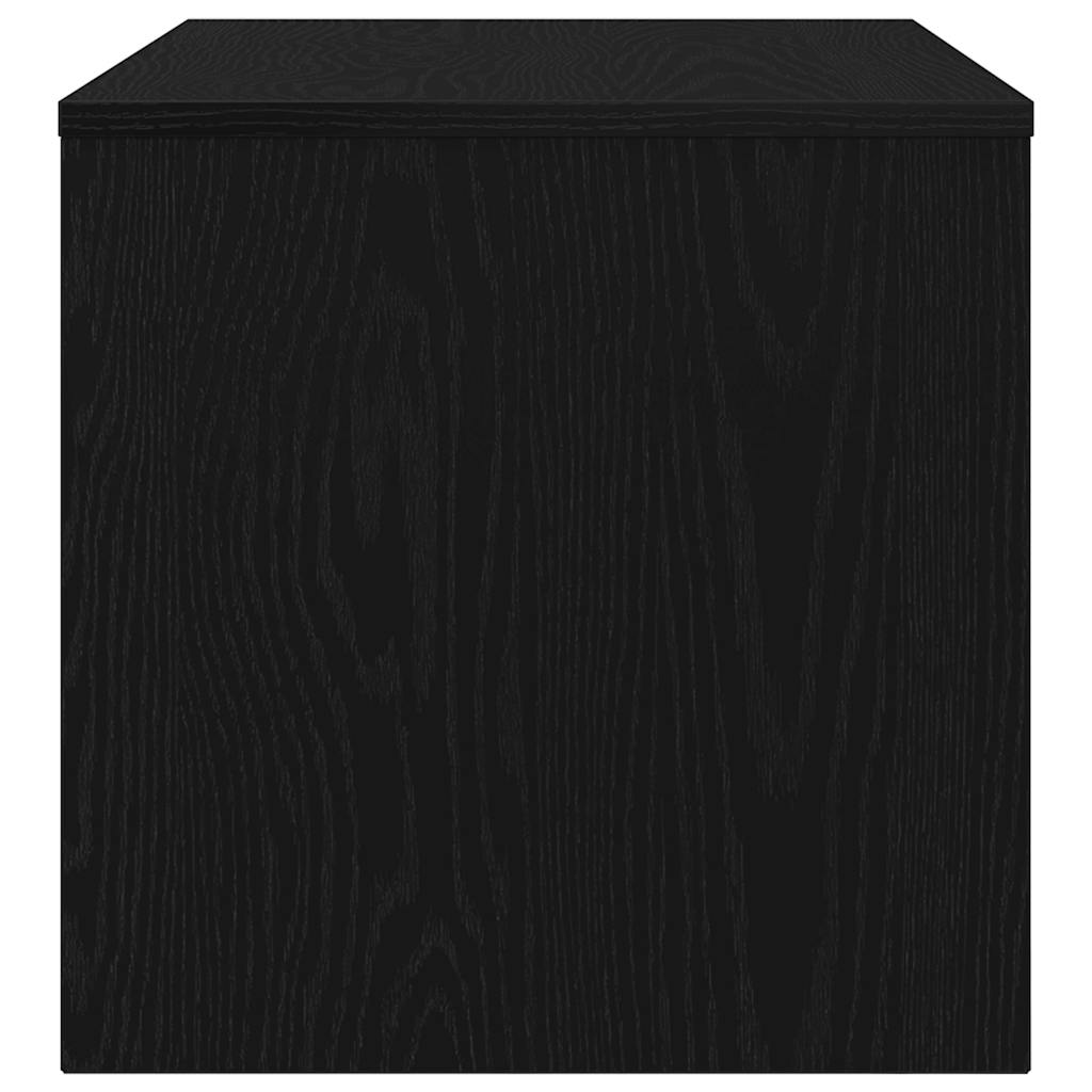 tv-bord 80x40x40 cm konstrueret træ sort egetræsfarve