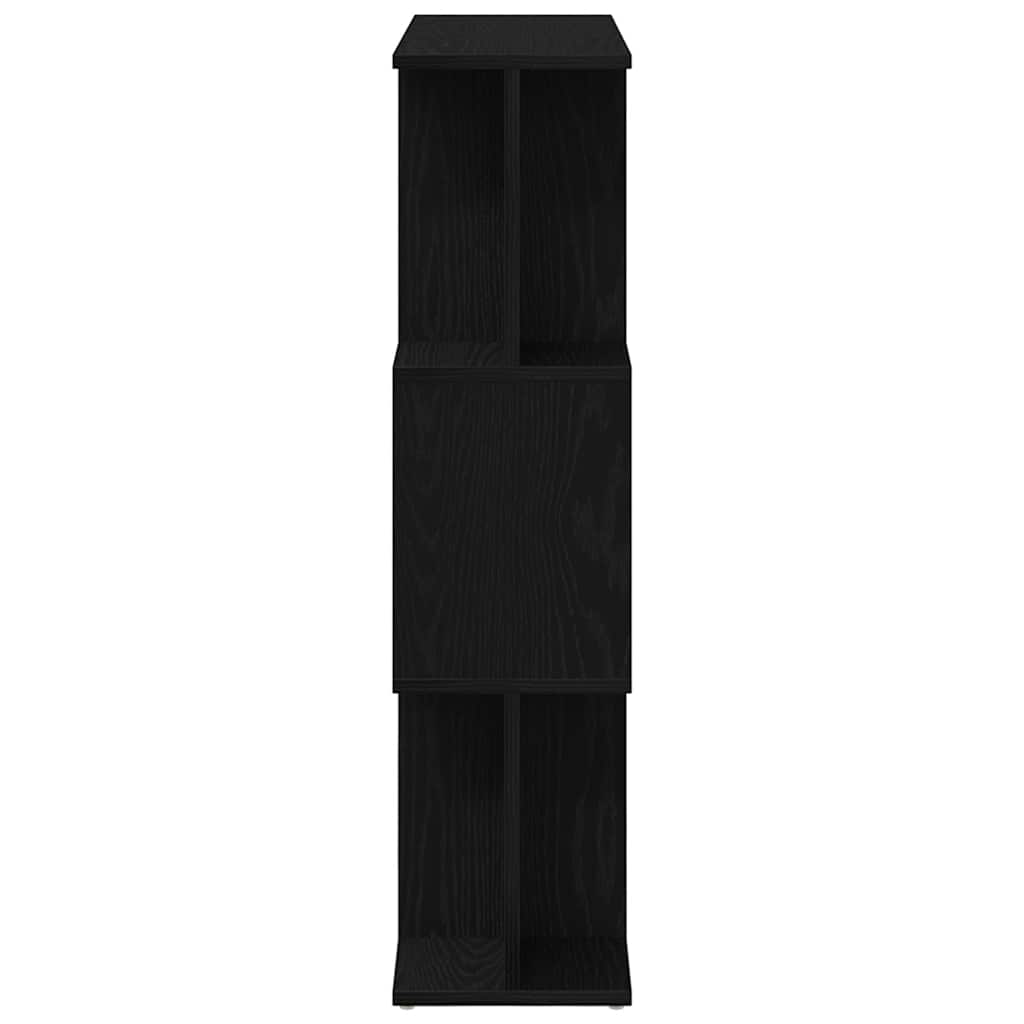 bogreol 80x24x96 cm konstrueret træ sort-eg