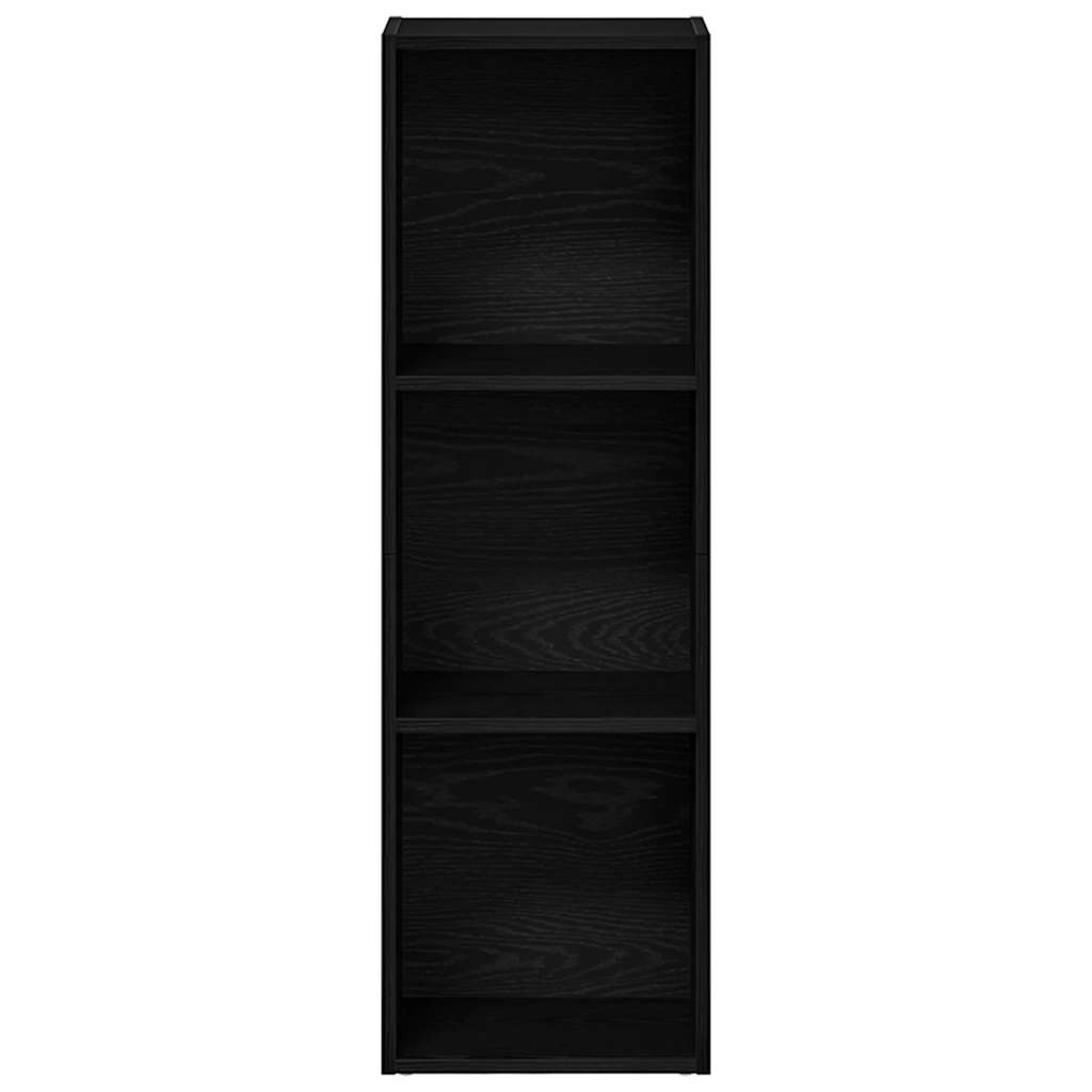 bogreol 36x30x114 cm konstrueret træ sort-eg