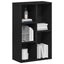 bogreol 50x25x80 cm konstrueret træ sort-eg