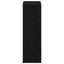 bogreol 50x25x80 cm konstrueret træ sort-eg