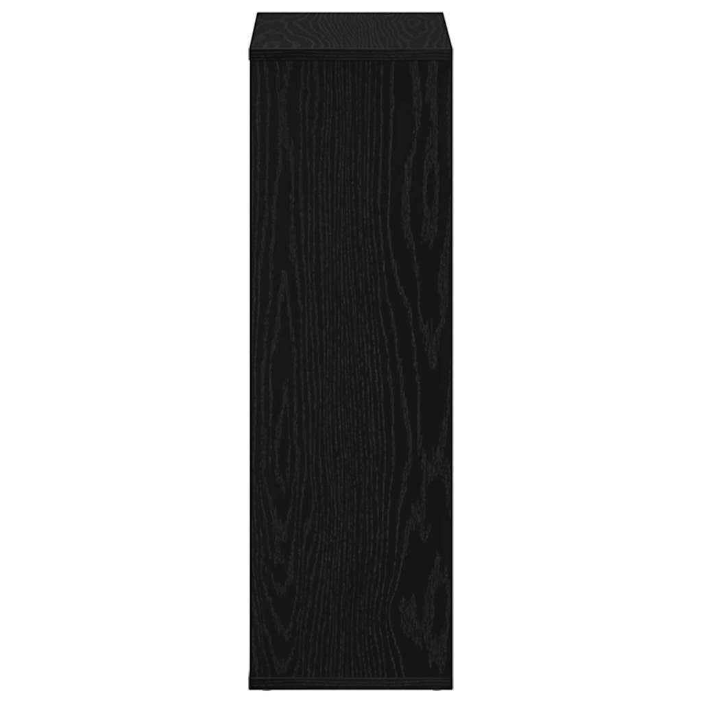 bogreol 50x25x80 cm konstrueret træ sort-eg