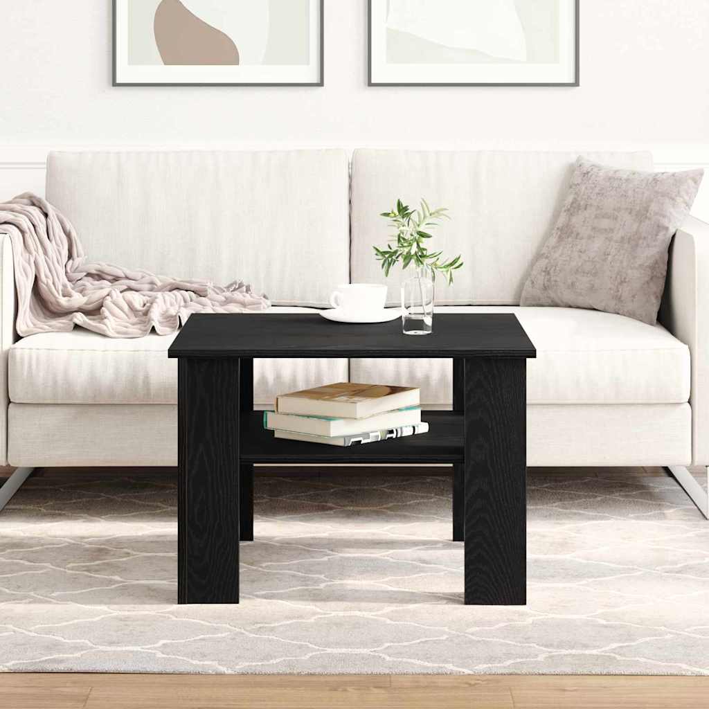 Sofabord Sort eg 60 x 60 x 42 cm Konstrueret træ