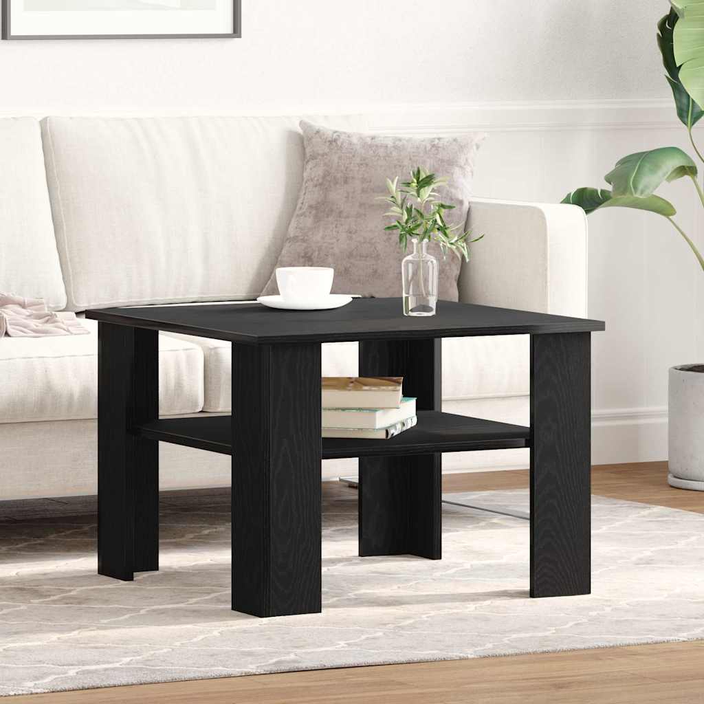 Sofabord Sort eg 60 x 60 x 42 cm Konstrueret træ