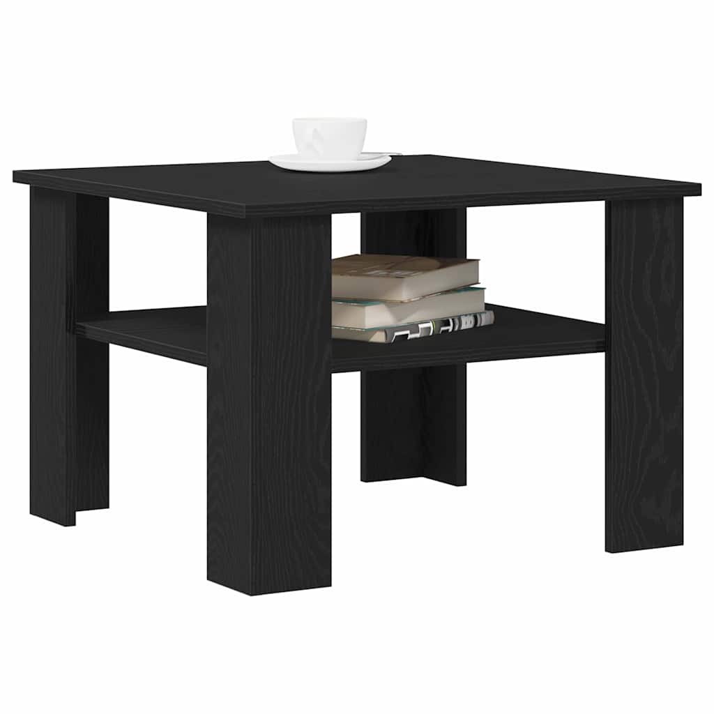 Sofabord Sort eg 60 x 60 x 42 cm Konstrueret træ