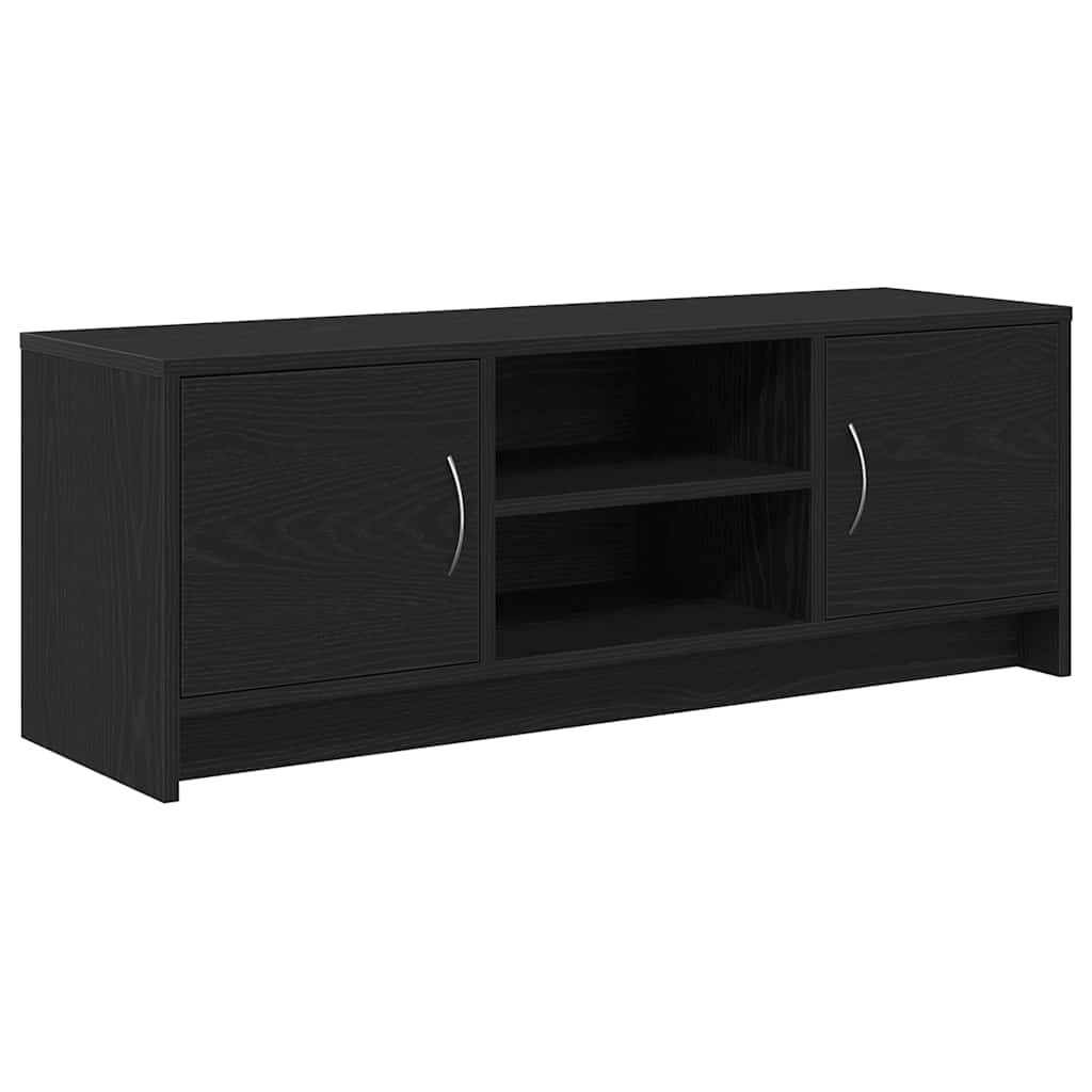 tv-bord 102x30x37,5 cm konstrueret træ sort egetræsfarve