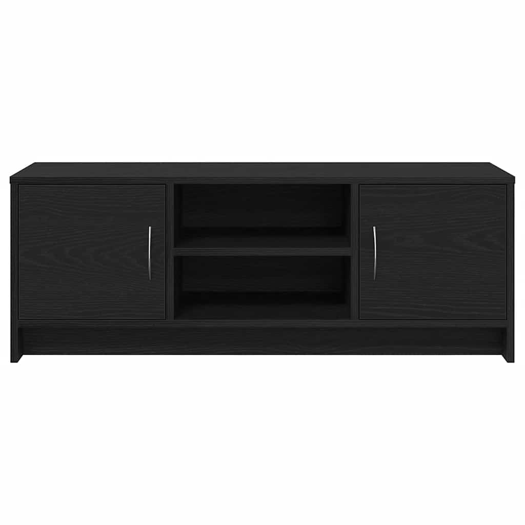 tv-bord 102x30x37,5 cm konstrueret træ sort egetræsfarve