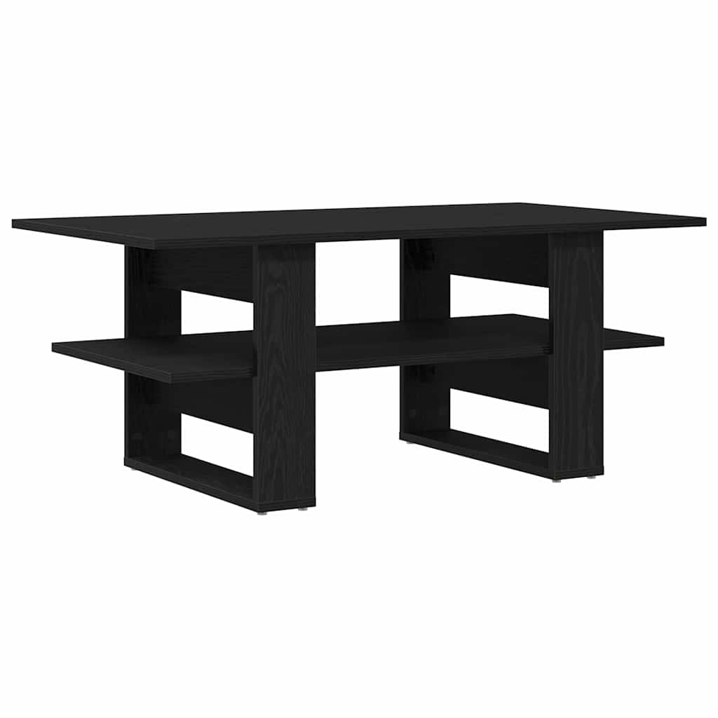Sofabord Sort eg 102 x 55 x 42 cm Konstrueret træ