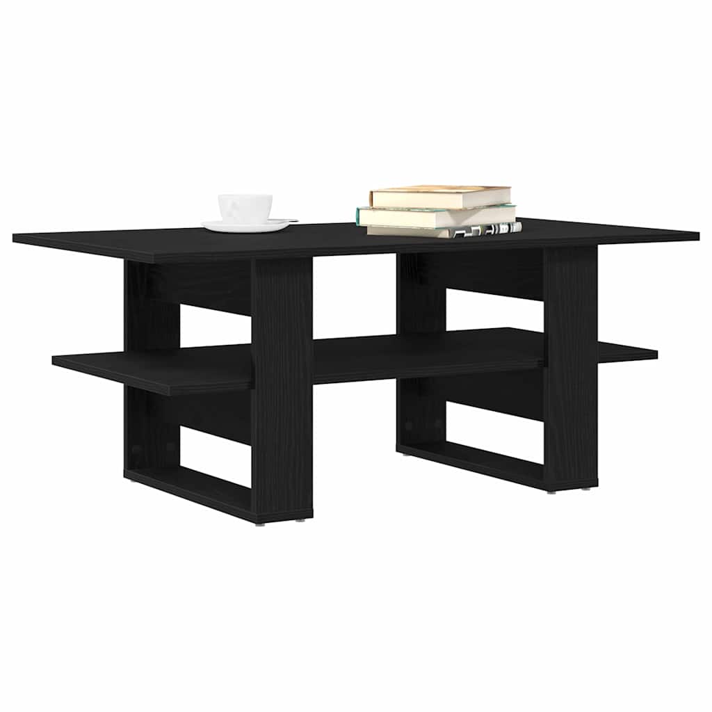Sofabord Sort eg 102 x 55 x 42 cm Konstrueret træ