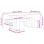 Sofabord Sort eg 102 x 55 x 42 cm Konstrueret træ