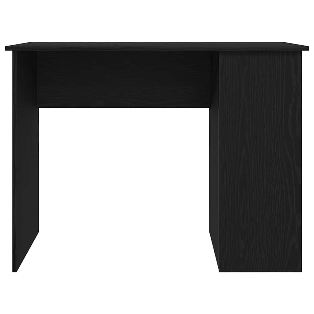 skrivebord 100x55x75 cm konstrueret træ sort egetræsfarve