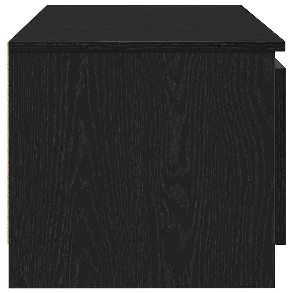 tv-bord 140x40x36 cm konstrueret træ sort egetræsfarve