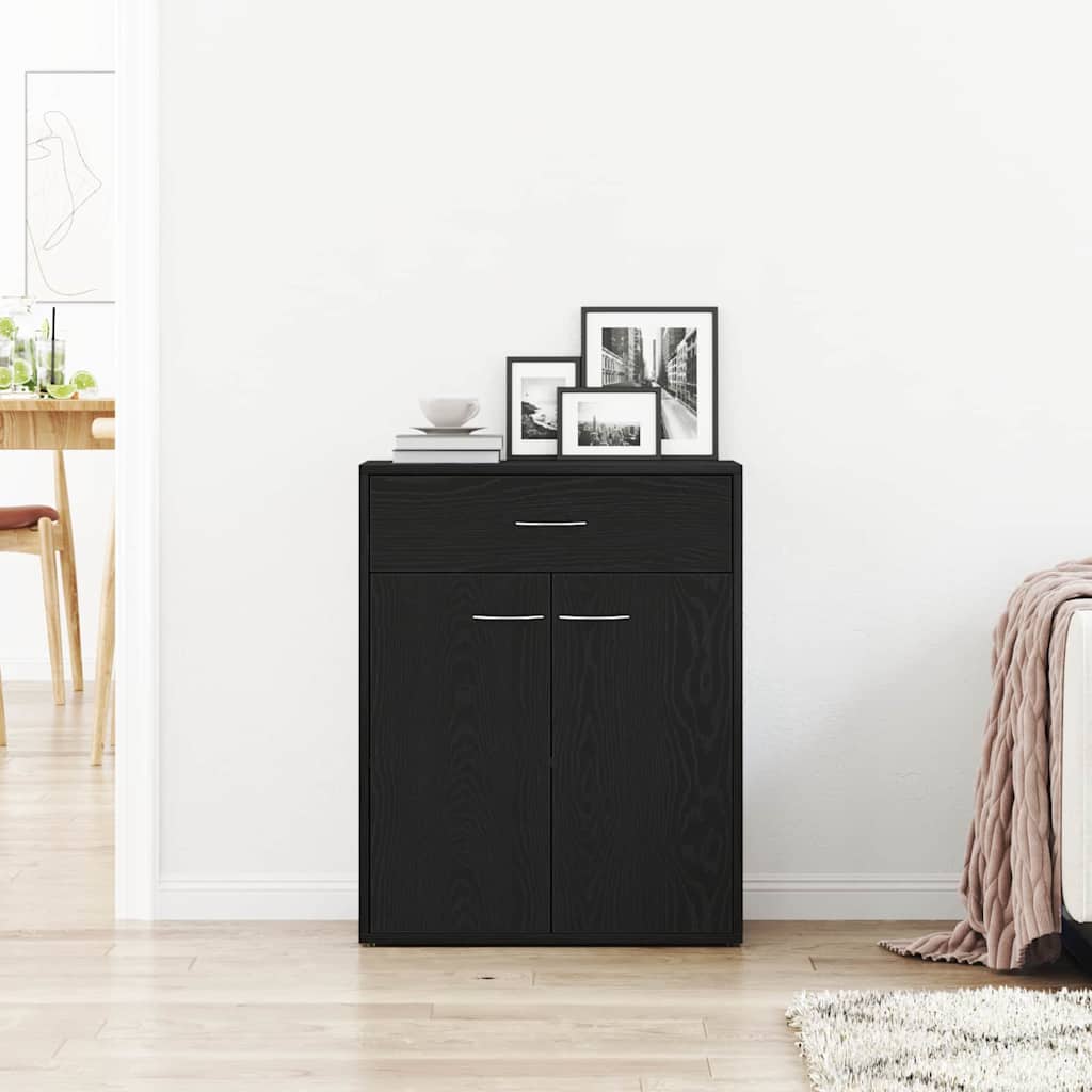 Sideboard Sort eg 60 x 30 x 75 cm Konstrueret træ