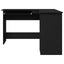 Hjørneskrivebord Sort eg 120 x 140 x 75 cm Konstrueret træ