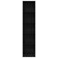 bogreol 40x24x176 cm konstrueret træ sort egetræsfarve