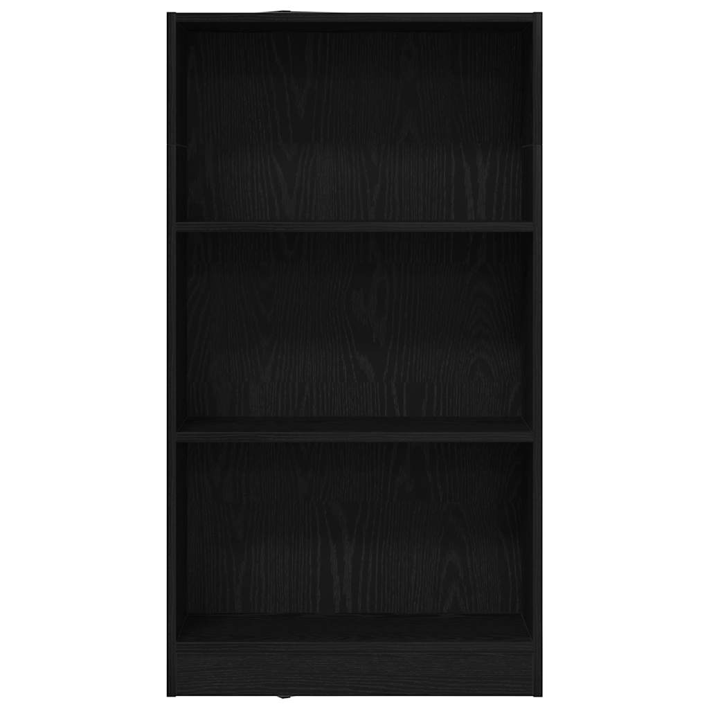 bogreol 60x24x109 cm konstrueret træ sort egetræsfarve