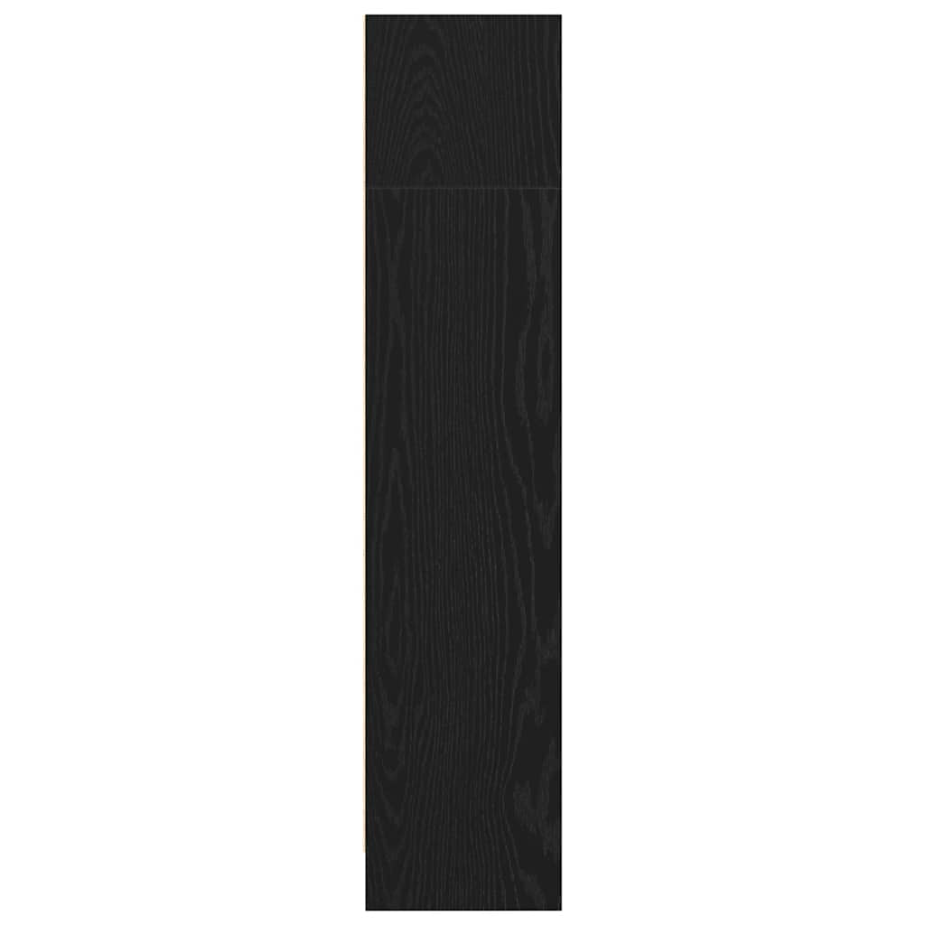 bogreol 60x24x109 cm konstrueret træ sort egetræsfarve