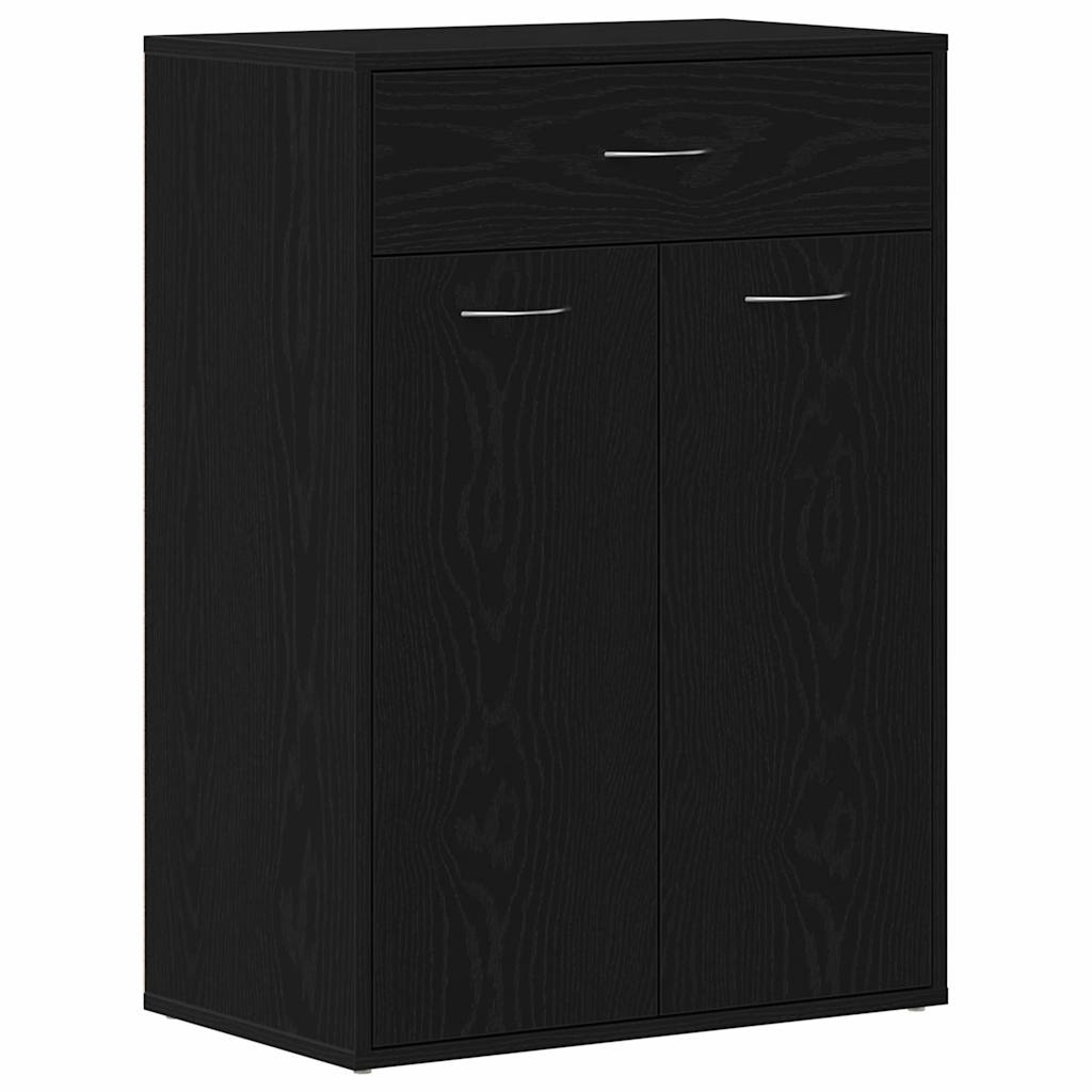 Skostativ 60 x 35 x 84 cm Konstrueret træ Sort eg