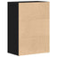 Skostativ 60 x 35 x 84 cm Konstrueret træ Sort eg