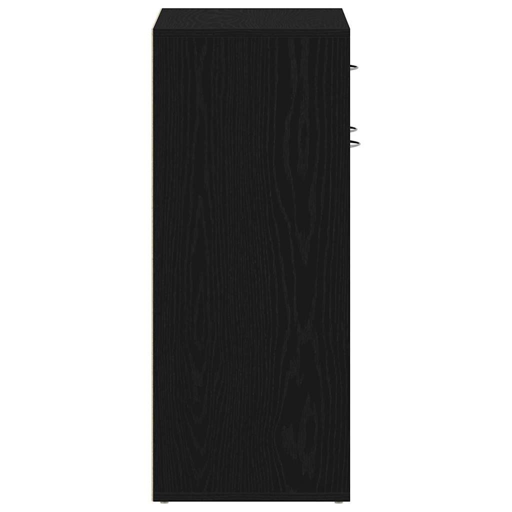 Skostativ 60 x 35 x 84 cm Konstrueret træ Sort eg