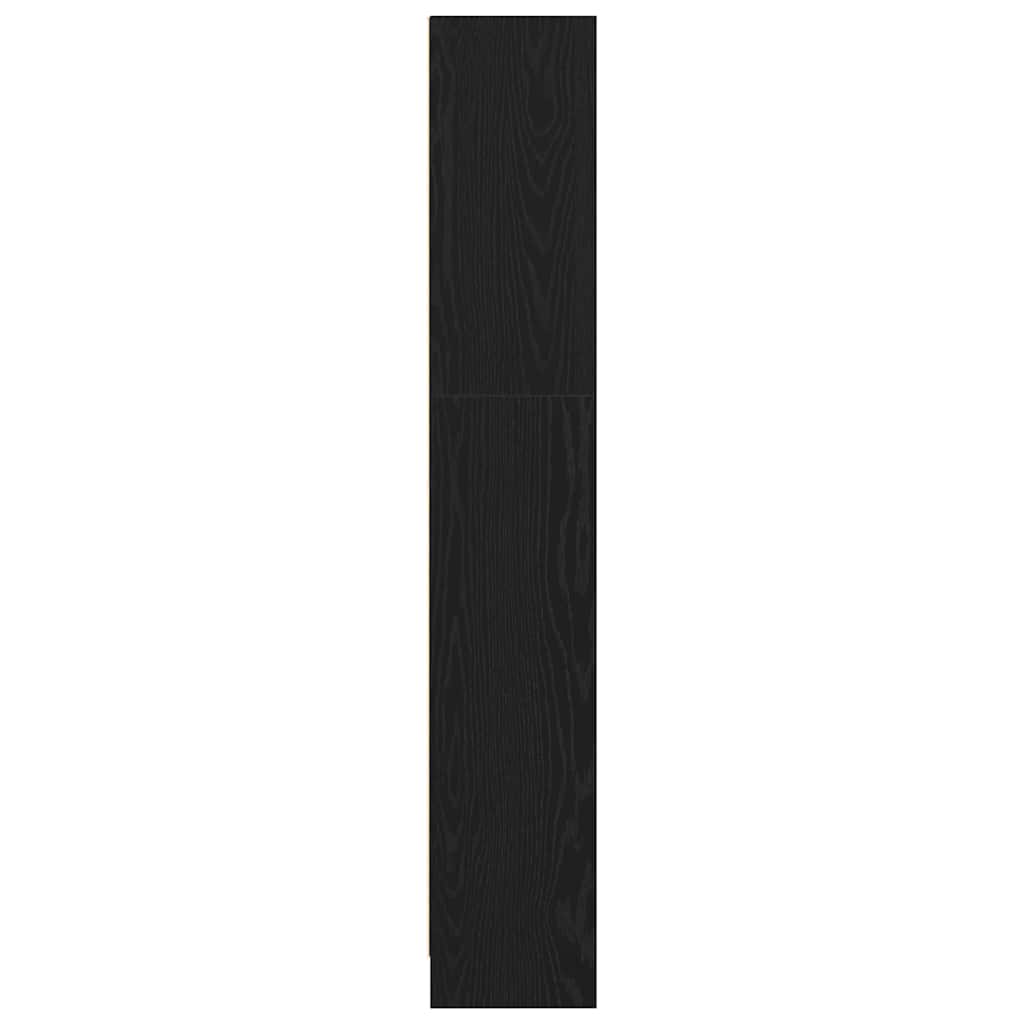 Bogreol 60 x 24 x 143 cm Konstrueret træ Sort eg