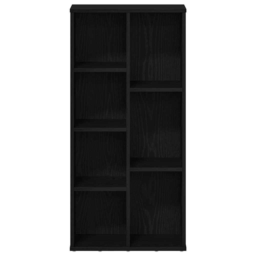 bogreol 50x25x104 cm konstrueret træ sort-eg