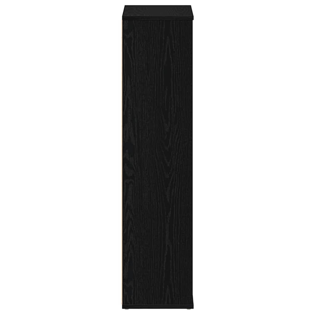 bogreol 50x25x104 cm konstrueret træ sort-eg
