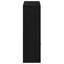 bogskab 98x29x97,5 cm konstrueret træ sort egetræsfarve