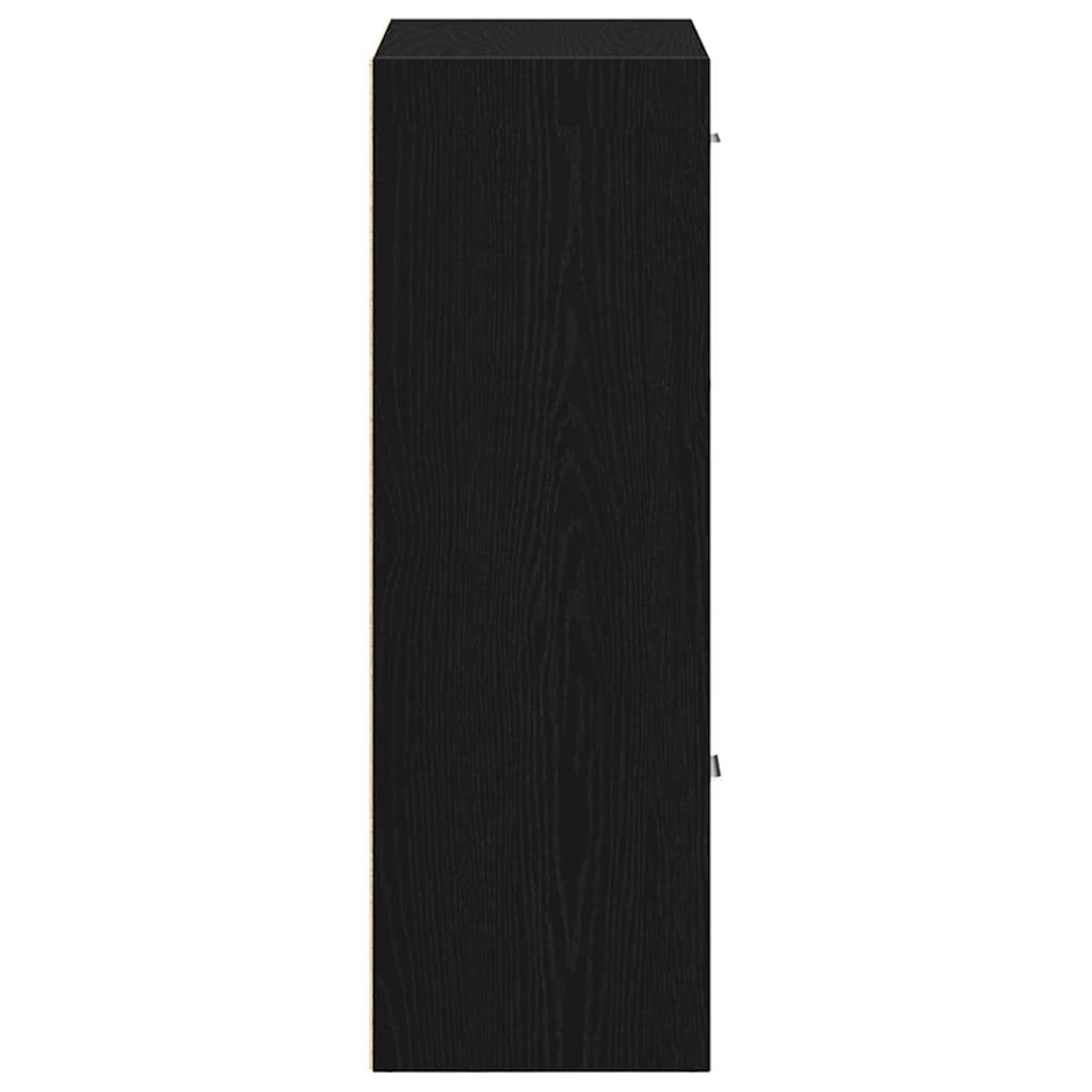 bogskab/rumdeler sort eg 60,5x30x90 cm konstrueret træ