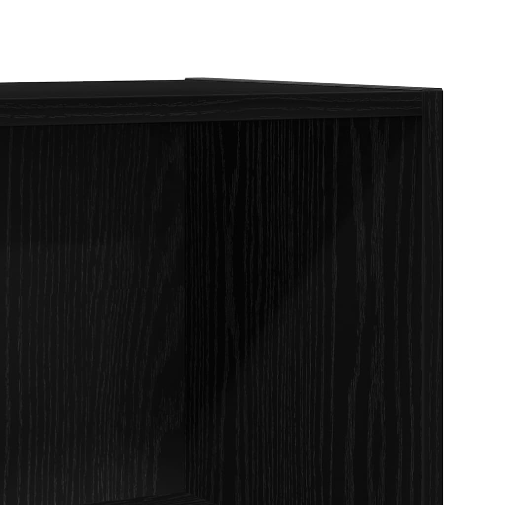 bogskab/rumdeler sort eg 60,5x30x90 cm konstrueret træ