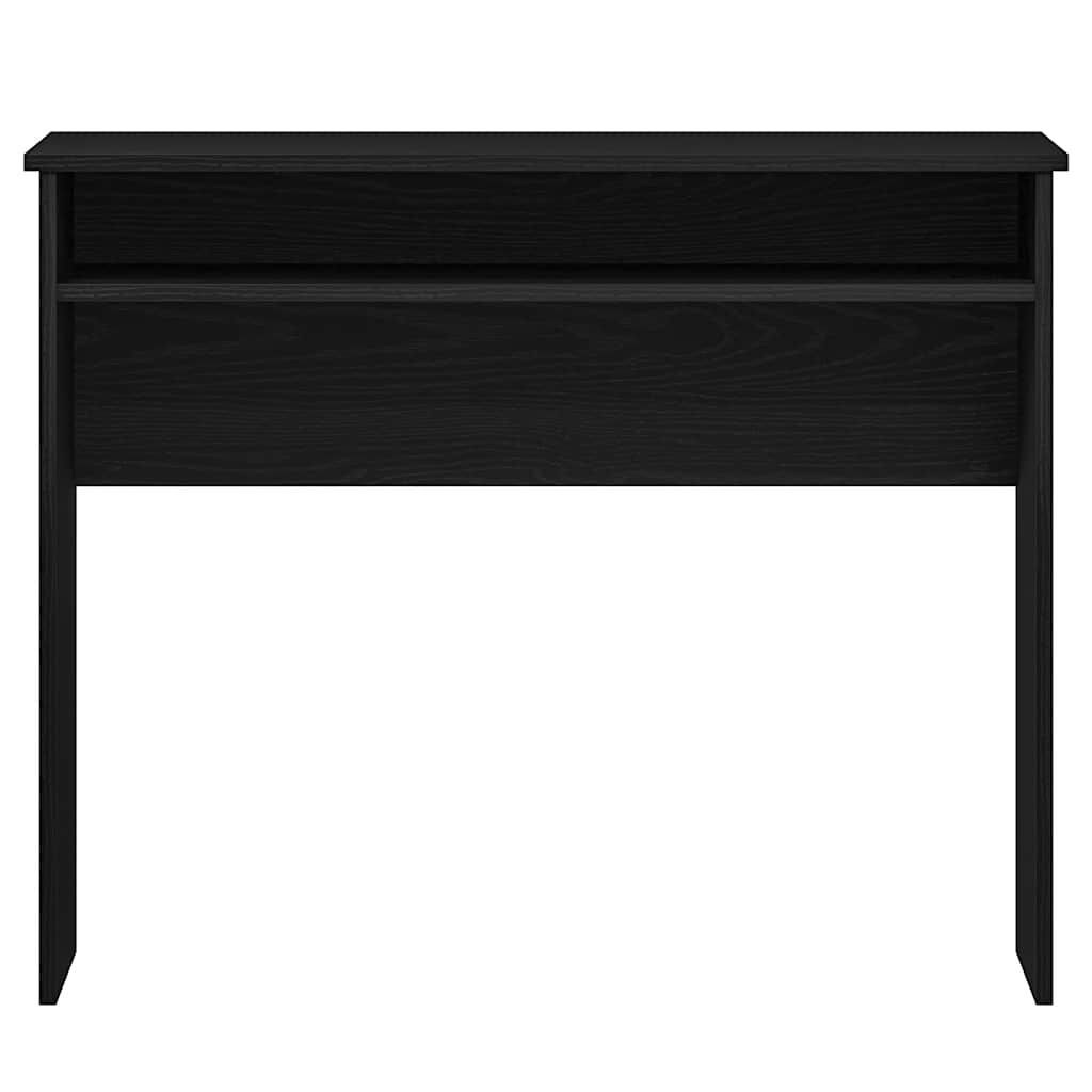 skrivebord 90x50x74 cm konstrueret træ sort egetræsfarve