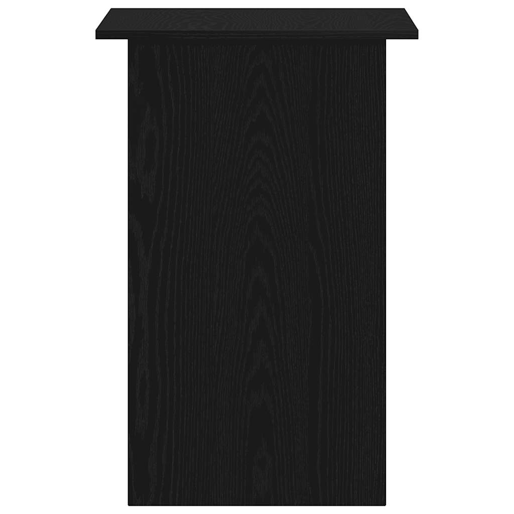 skrivebord 90x50x74 cm konstrueret træ sort egetræsfarve
