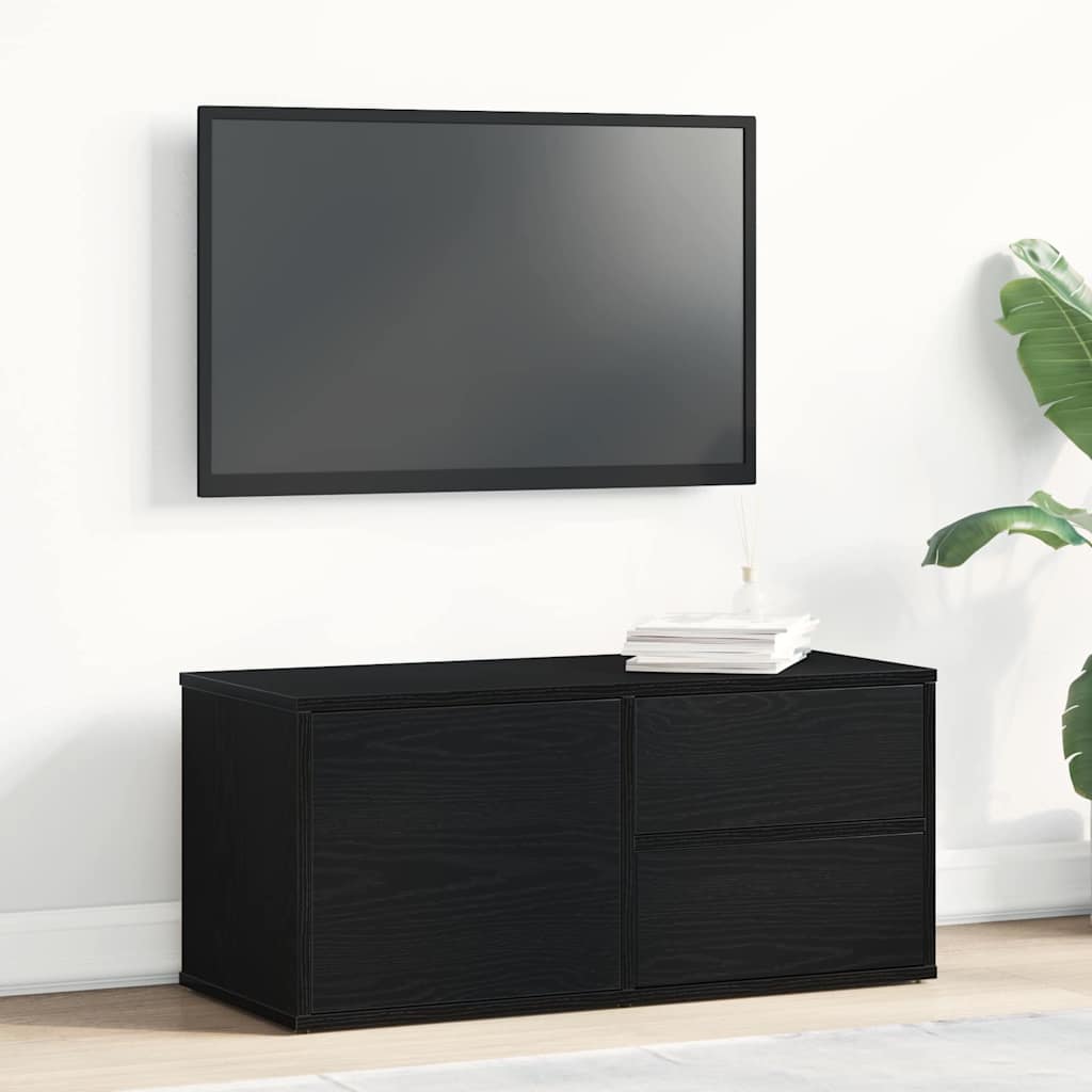 TV-skab 80 x 34 x 36 cm Sort eg Konstrueret træ