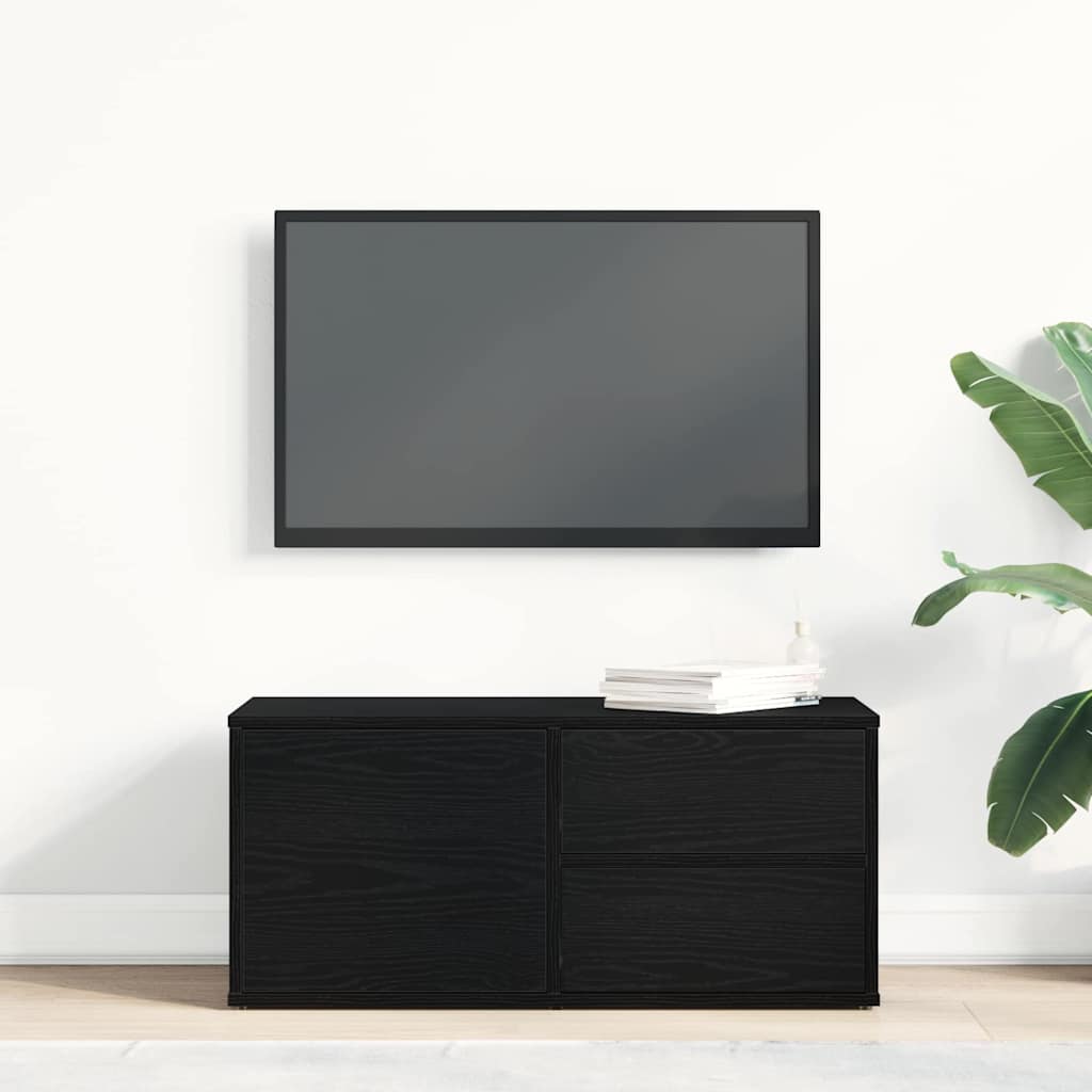 TV-skab 80 x 34 x 36 cm Sort eg Konstrueret træ
