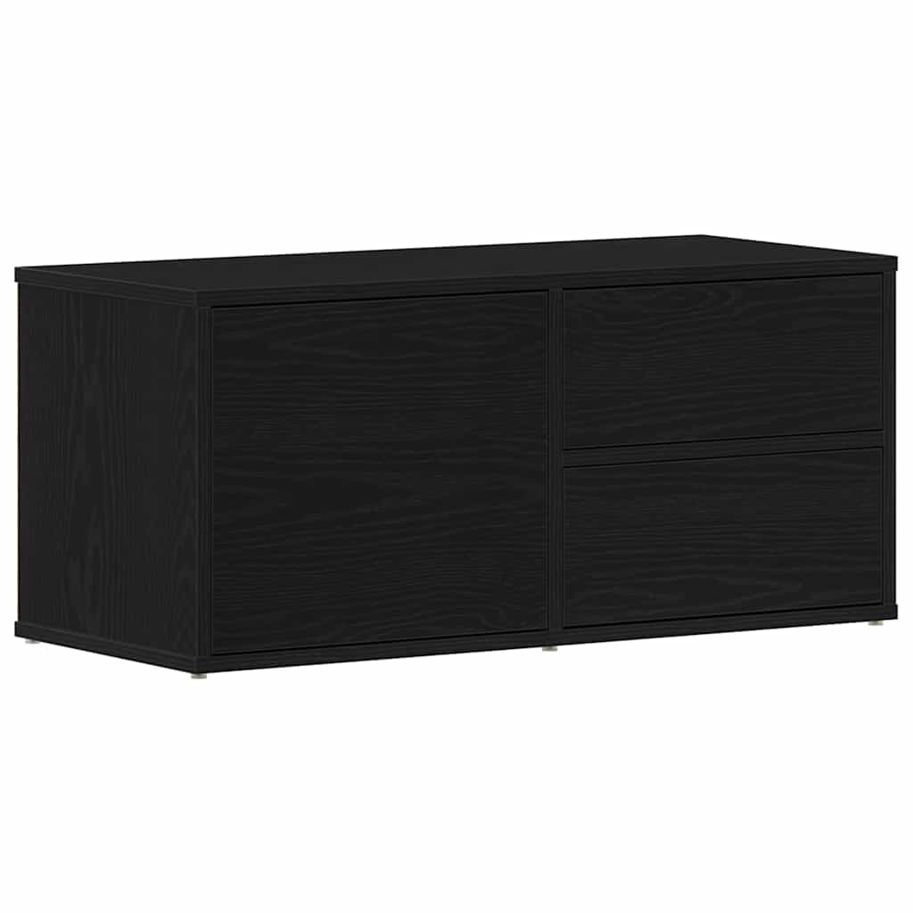 TV-skab 80 x 34 x 36 cm Sort eg Konstrueret træ