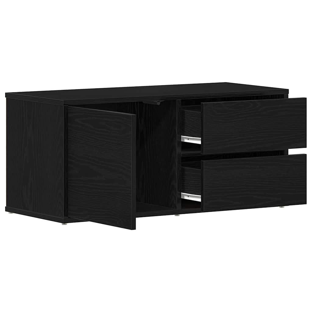 TV-skab 80 x 34 x 36 cm Sort eg Konstrueret træ