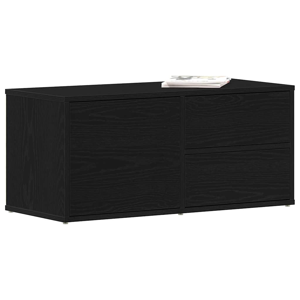 TV-skab 80 x 34 x 36 cm Sort eg Konstrueret træ
