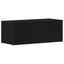 TV-skab 80x34x30 cm Sort eg Konstrueret træ