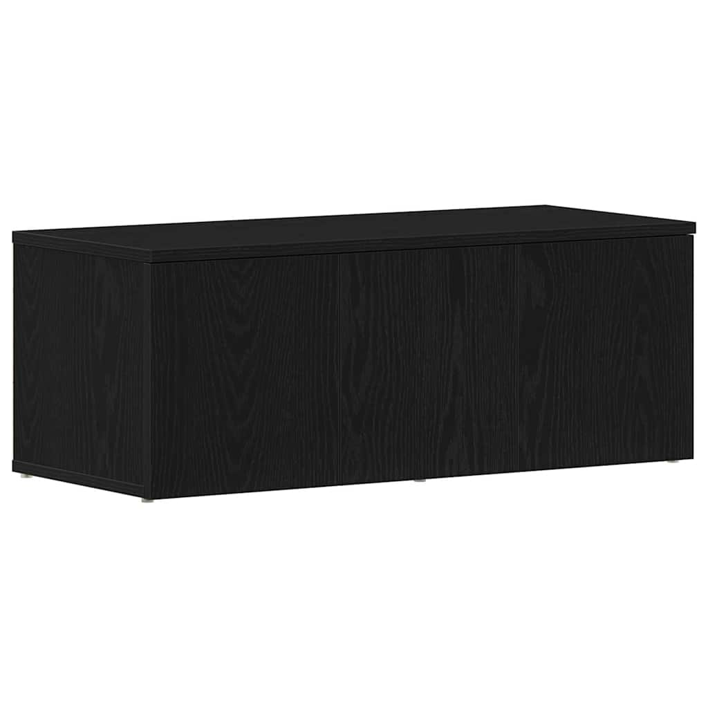 TV-skab 80x34x30 cm Sort eg Konstrueret træ