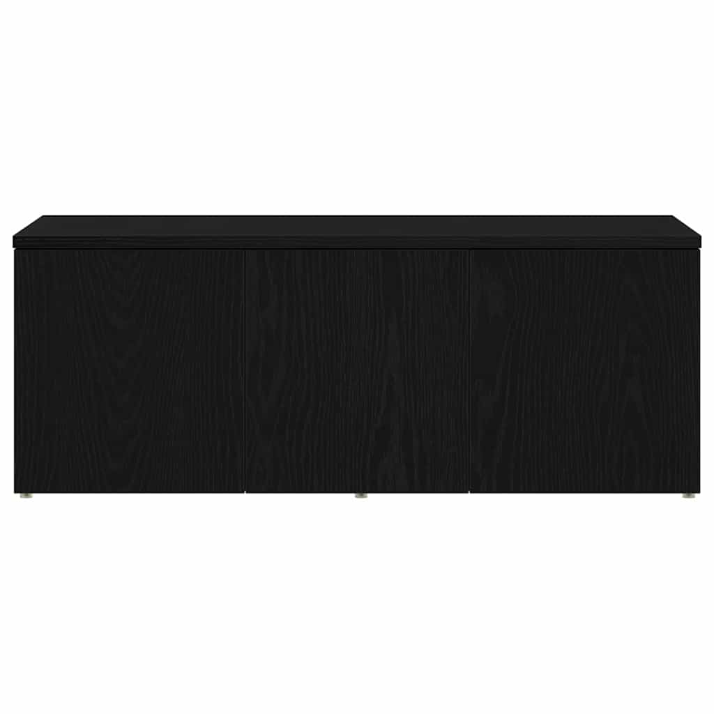 TV-skab 80x34x30 cm Sort eg Konstrueret træ