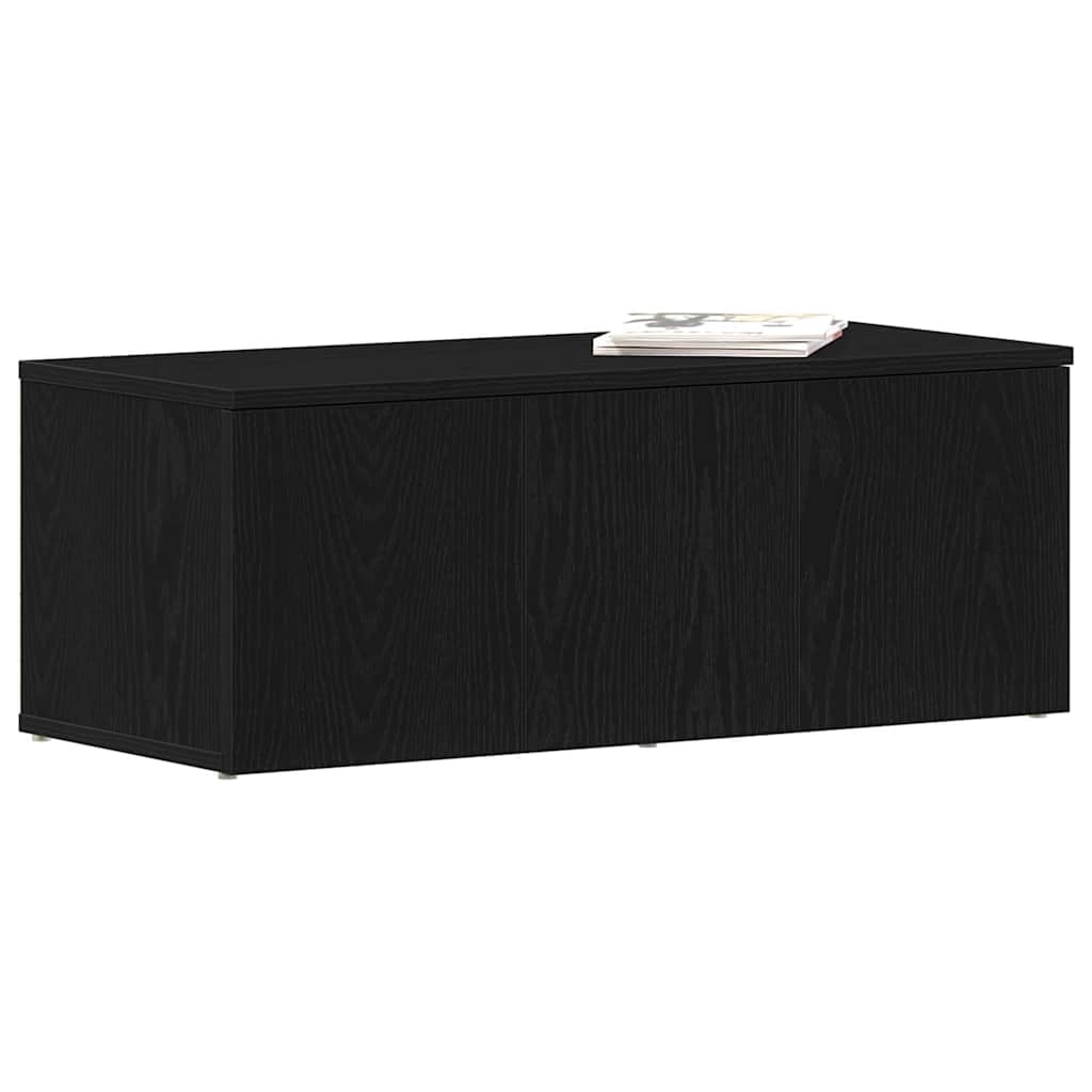 TV-skab 80x34x30 cm Sort eg Konstrueret træ