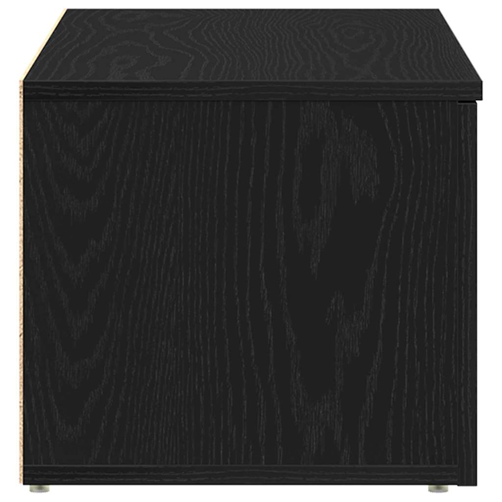 TV-skab 80x34x30 cm Sort eg Konstrueret træ