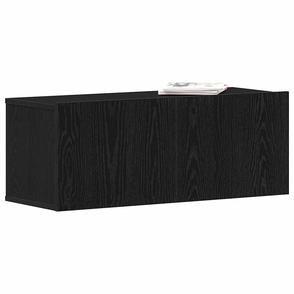 TV-skab 80 x 30 x 30 cm Sort eg Konstrueret træ