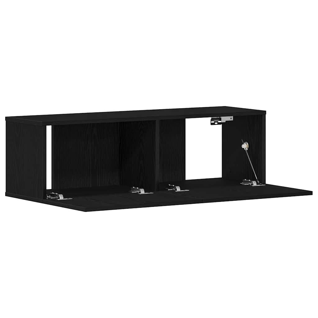 TV-skab 100 x 30 x 30 cm Sort eg Konstrueret træ