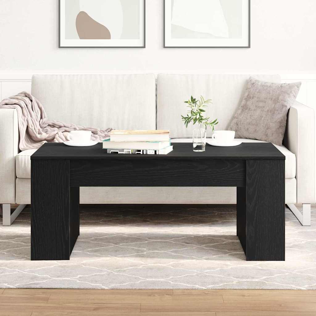 Sofabord Sort eg 102 x 55 x 42 cm Konstrueret træ
