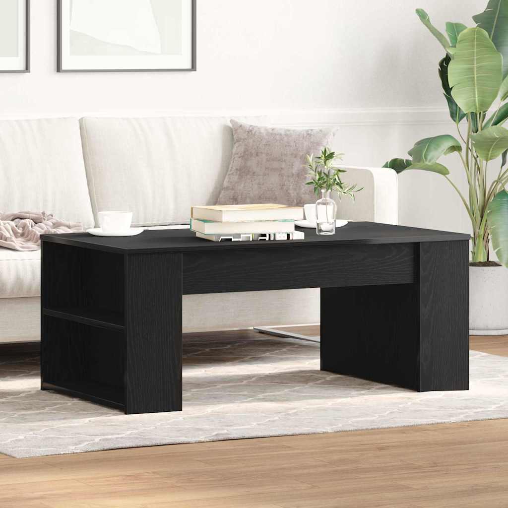 Sofabord Sort eg 102 x 55 x 42 cm Konstrueret træ